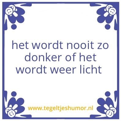 Tegeltje: waarheid
