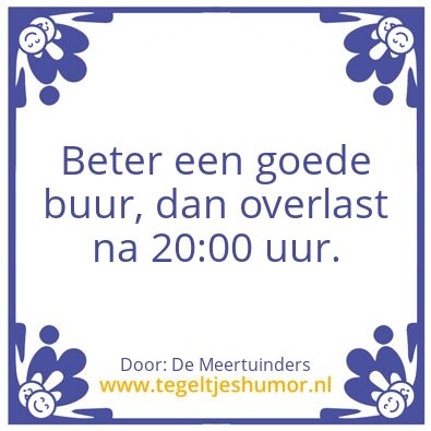 Tegeltje: Meertuinders