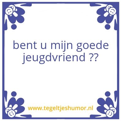 Tegeltje: Vrind