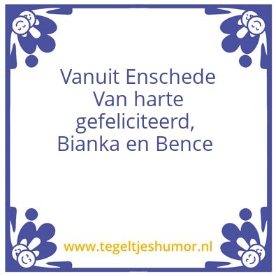 Tegeltje: Feest