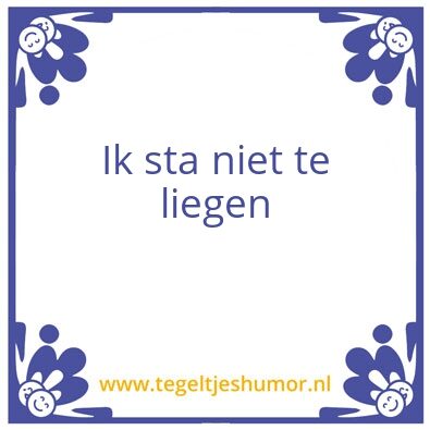 Tegeltje: Rutte
