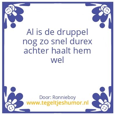 Tegeltje: Durex