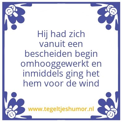 Tegeltje: leen