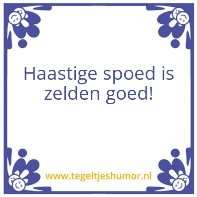 Tegeltje: .