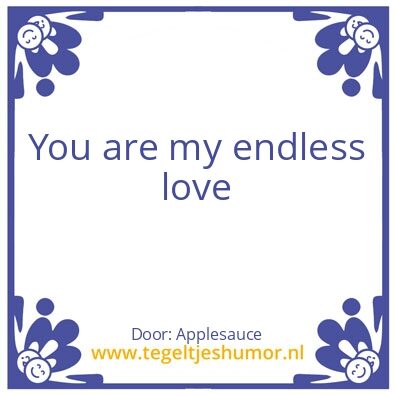 Tegeltje: Ware liefde
