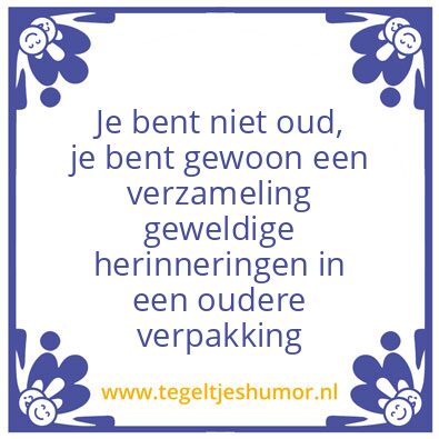 Tegeltje: Oud