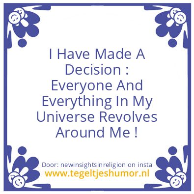 Tegeltje: I Have Made A Decision