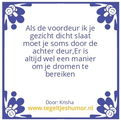 Tegeltje: Bereiken