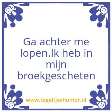 Tegeltje: Wou