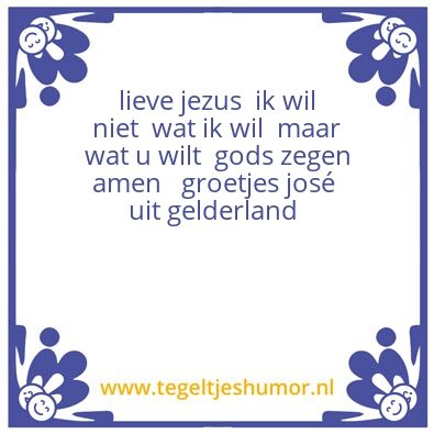 Tegeltje: evangelie