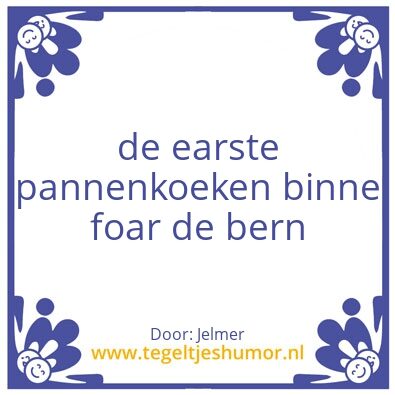Tegeltje: Pannenkoeken
