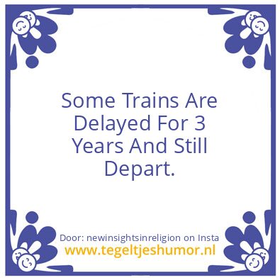Tegeltje: Quitters are Losers.