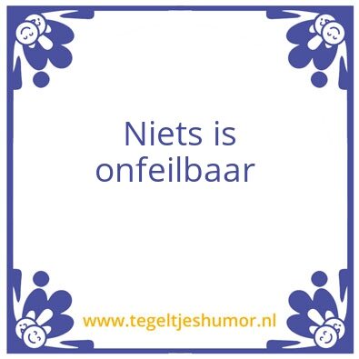 Tegeltje: –