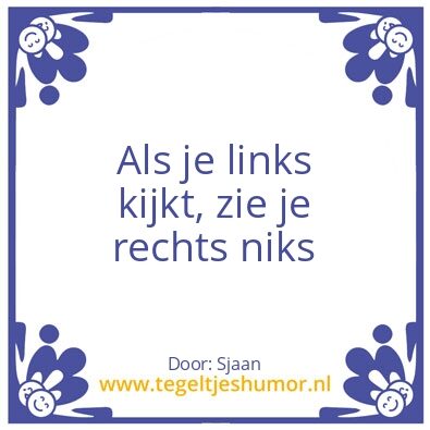 Tegeltje: Tegel