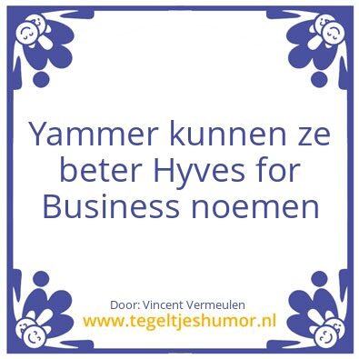 Tegeltje: Yammer