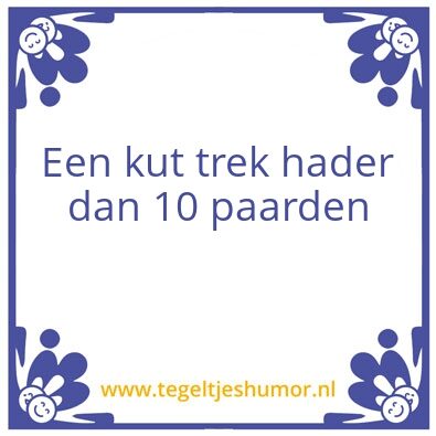 Tegeltje: I