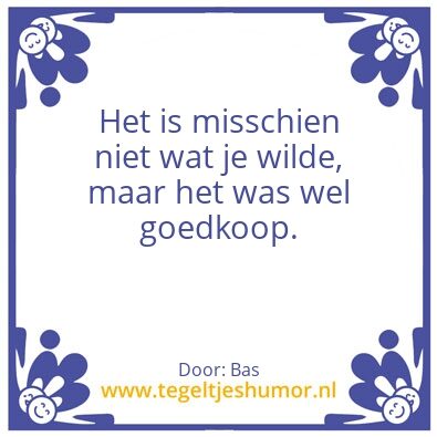Tegeltje: IT waarheden