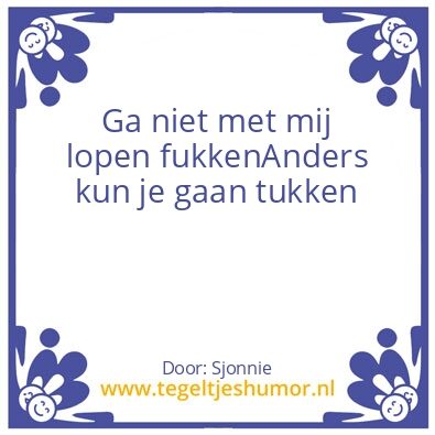 Tegeltje: Mijn advies