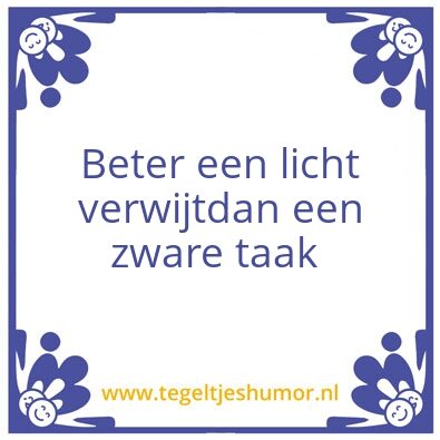 Tegeltje: .