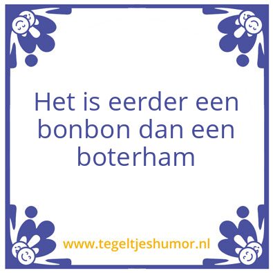 Tegeltje: Bonbon