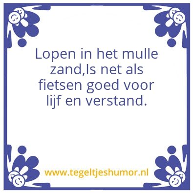 Tegeltje: Harries wijsheden