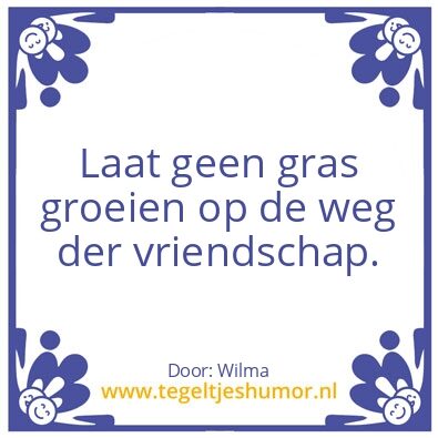 Tegeltje: vriendschap