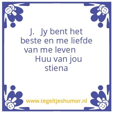 Tegeltje: stiena