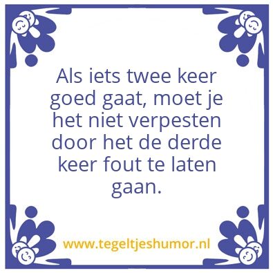 Tegeltje: ðŸ‘Dit gaat goed