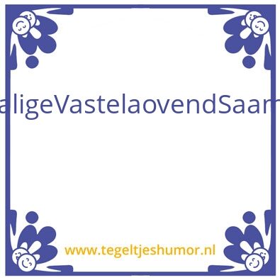 Tegeltje: .