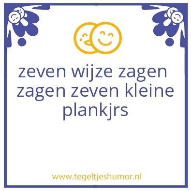 Tegeltje: dagen