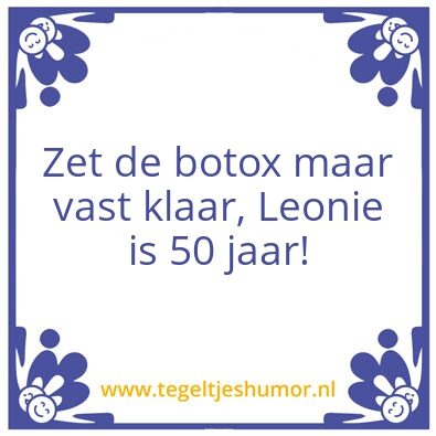 Tegeltje: Tegel