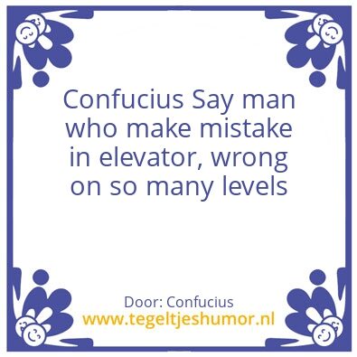 Tegeltje: Confucius