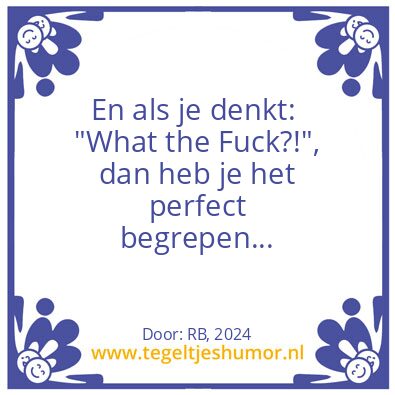Tegeltje: fun