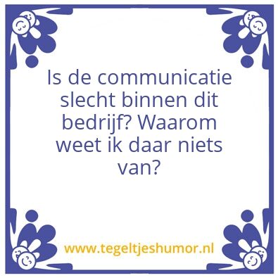 Tegeltje: werk