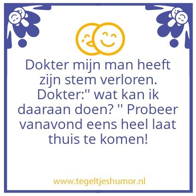 Tegeltje: Dokter