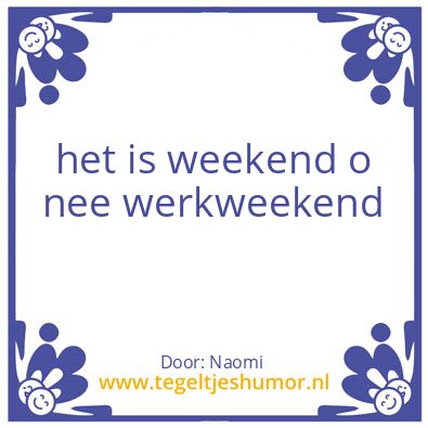 Tegeltje: YES