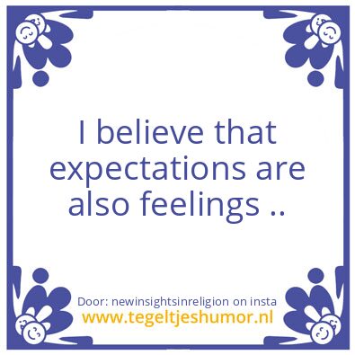 Tegeltje: Feelings.