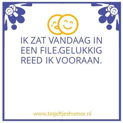 Tegeltje: File