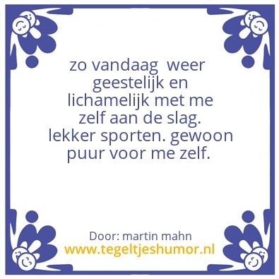 Tegeltje: goedemorgen