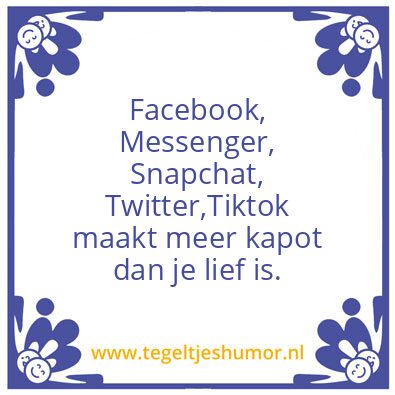 Tegeltje: Sociaal media