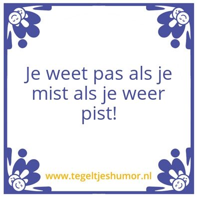 Tegeltje: Poli urologie