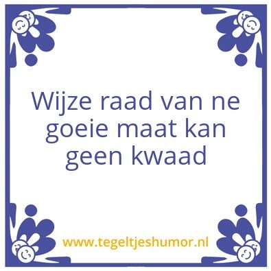 Tegeltje: Mr. Know-it-all