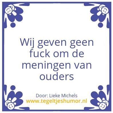 Tegeltje: Stoer