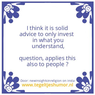 Tegeltje: do you understand bitcoin  ?