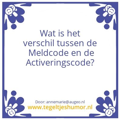 Tegeltje: Werken met de Meldcode