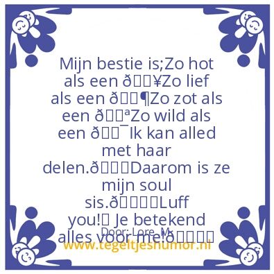 Tegeltje: Soul Sis â¤ðŸ‘­