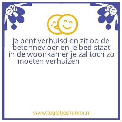 Tegeltje: lachen