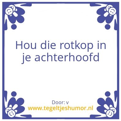 Tegeltje: struisvogel