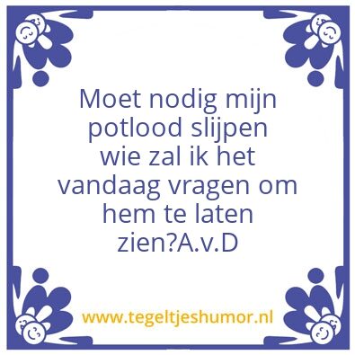 Tegeltje: A.v.D.