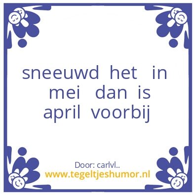 Tegeltje: VOORBIJ